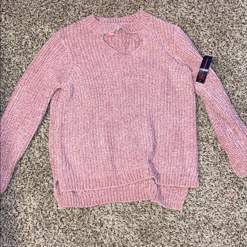Pink soft sweater shirt